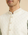 Manyavar Men Flamboyant Brocade Nehru Jacket image number 1