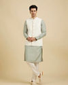 Manyavar Men Flamboyant Brocade Nehru Jacket