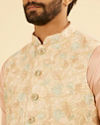 Manyavar Men Peach Radiance Nehru Jacket