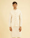 Gleaming Cream Nehru Jacket
