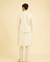 Manyavar Men Gleaming Cream Nehru Jacket