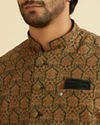 Manyavar Men Emerald Elegance Nehru Jacket
