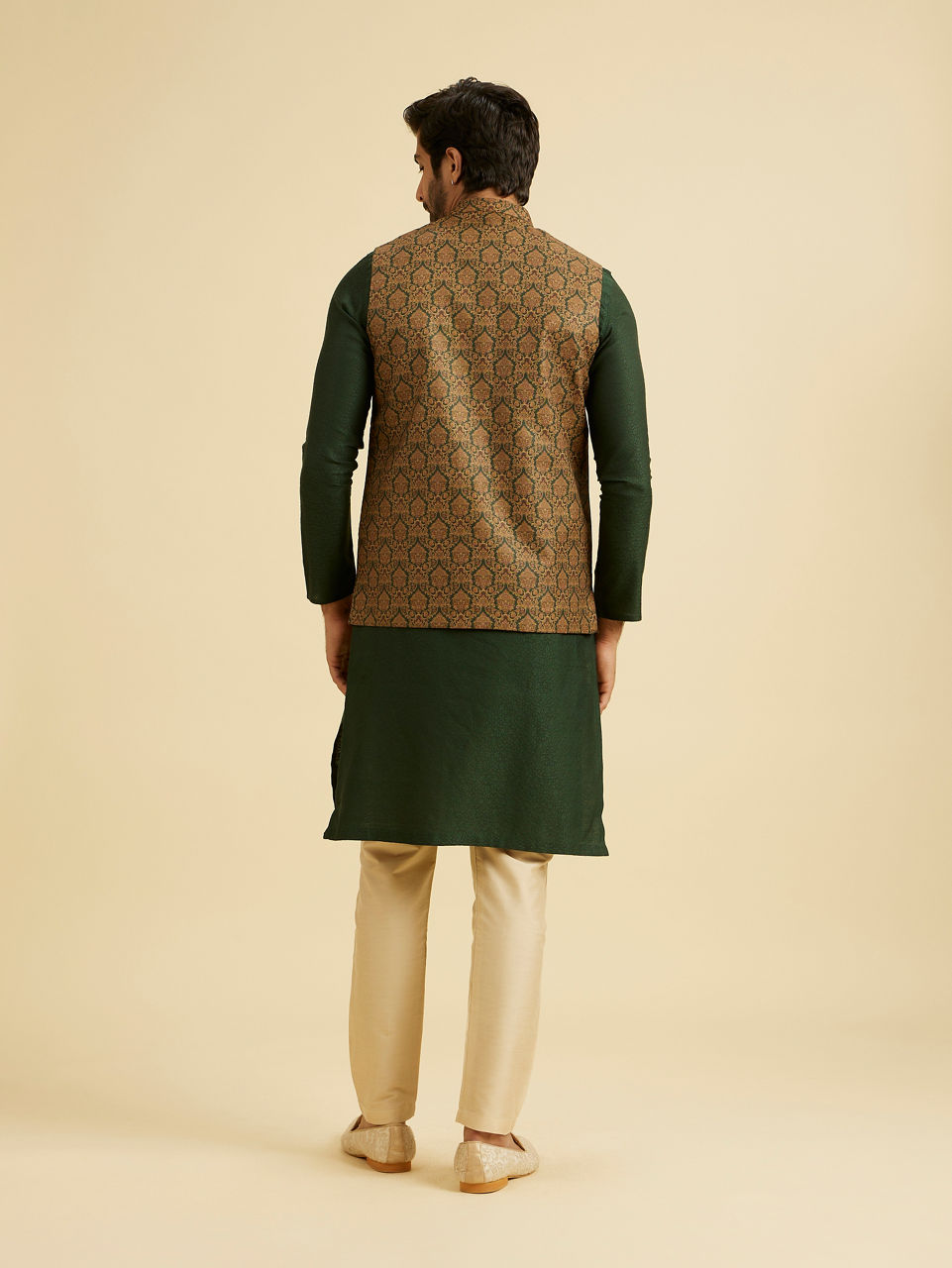 Manyavar Men Emerald Elegance Nehru Jacket