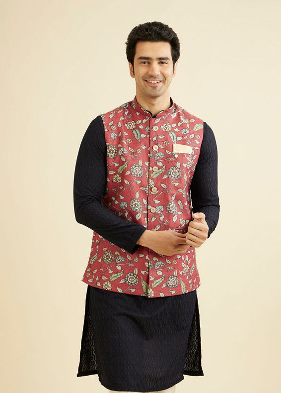 Manyavar Men Rustic Charm Nehru Jacket
