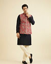 alt message - Manyavar Men Rustic Charm Nehru Jacket image number 2