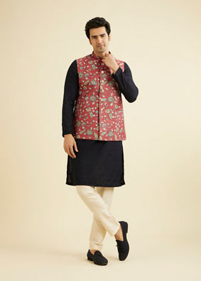 Manyavar Men Rustic Charm Nehru Jacket image number 2