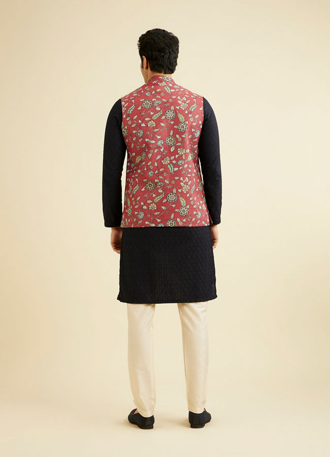 alt message - Manyavar Men Rustic Charm Nehru Jacket image number 4