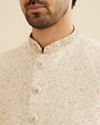 Manyavar Men Exquisite Cream Nehru Jacket