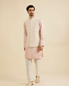 Manyavar Men Exquisite Cream Nehru Jacket