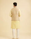 Manyavar Men Yellow Majesty Nehru Jacket