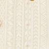Ivory Cream Linear Patterned Nehru Jacket