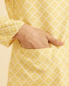 Manyavar Men Golden Yellow Radiance Nehru Jacket