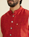 Manyavar Men Rustic Brocade Grandeur Nehru Jacket