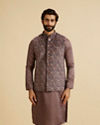 Lavish Lilac Velvet Nehru Jacket