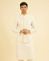 Royal Cream Brocade Nehru Jacket