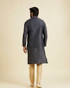Manyavar Men Royal Dark Blue Nehru Jacket