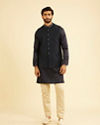 Manyavar Men Dark Blue Nehru Jacket