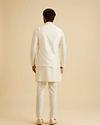 Manyavar Men Cream Splendor Nehru Jacket