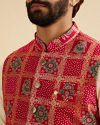 Manyavar Men Regal Red Nehru Jacket