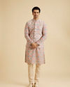 Manyavar Men Charming Cream Nehru Jacket