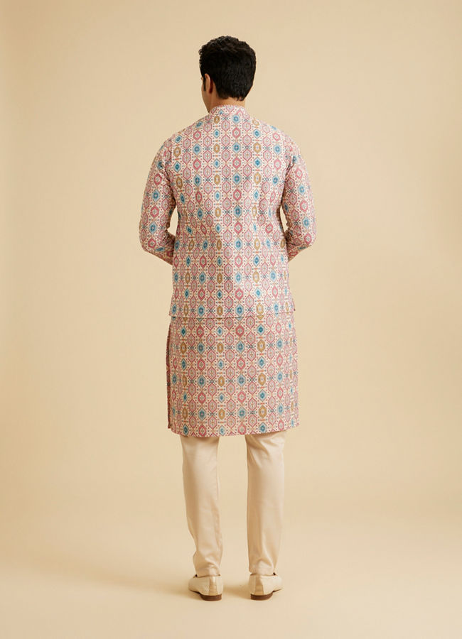 Manyavar Men Charming Cream Nehru Jacket