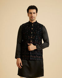 Manyavar Men Emerald Elegance Nehru Jacket