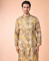 Manyavar Men Light Mid Green Nehru Jacket