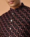 Manyavar Men Mesmerizing Black Nehru Jacket