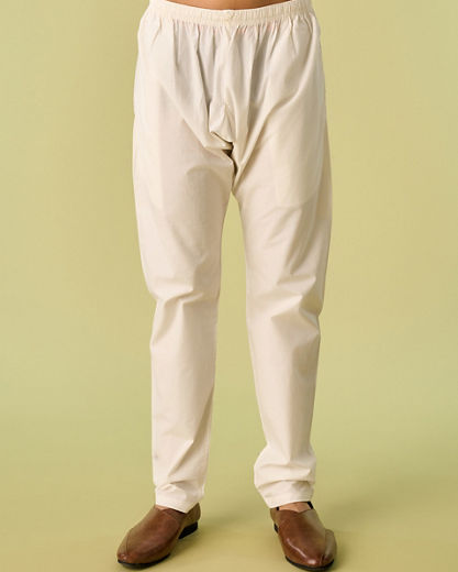 Diwas Men Sea Shell White Kurta Jacket With Floral Work