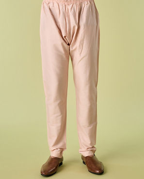 Diwas Men Cream Pink Moroccan Printed Jacket Set