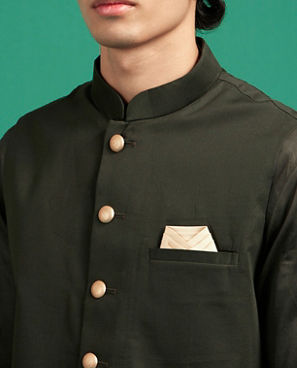 Diwas Men Emerald Elegance Kurta Jacket Set