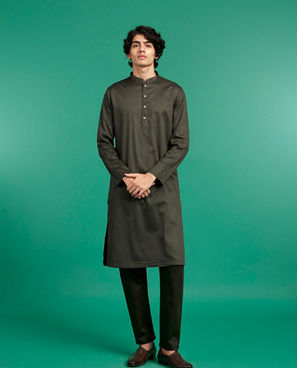 Diwas Men Emerald Elegance Kurta Jacket Set