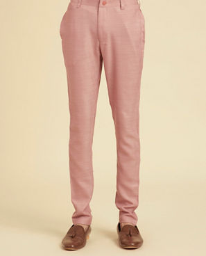 Diwas Men Dusty Pink Kurta Jacket Set