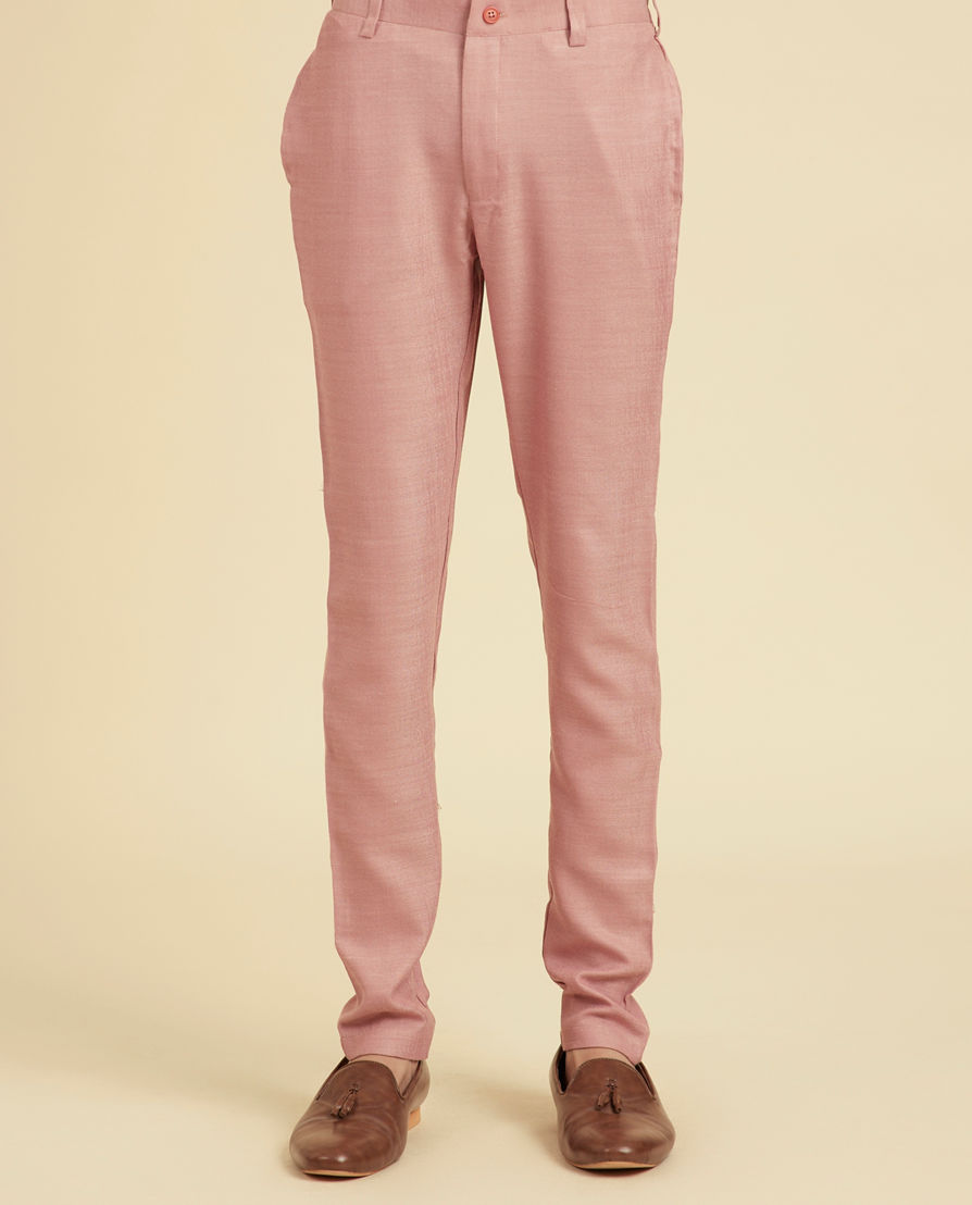 Diwas Men Dusty Pink Kurta Jacket Set