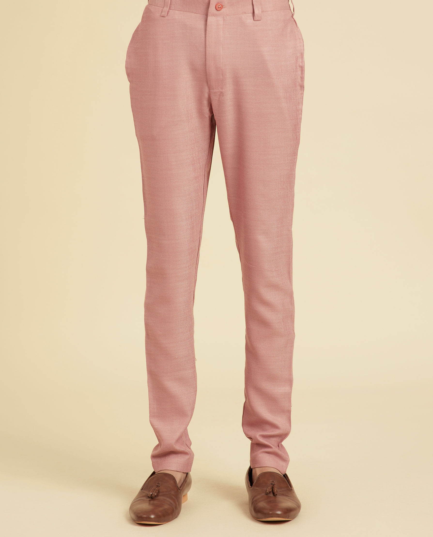 Diwas Men Dusty Pink Kurta Jacket Set
