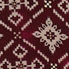 Dark Wine Jacket Set with Chowkadi Motifs