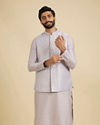 Classic Lilac Jaal Patterned Jacket Set