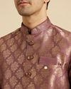 Manyavar Men Purple Passion Kurta Jacket Set image number 1