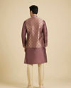 Manyavar Men Purple Passion Kurta Jacket Set image number 4