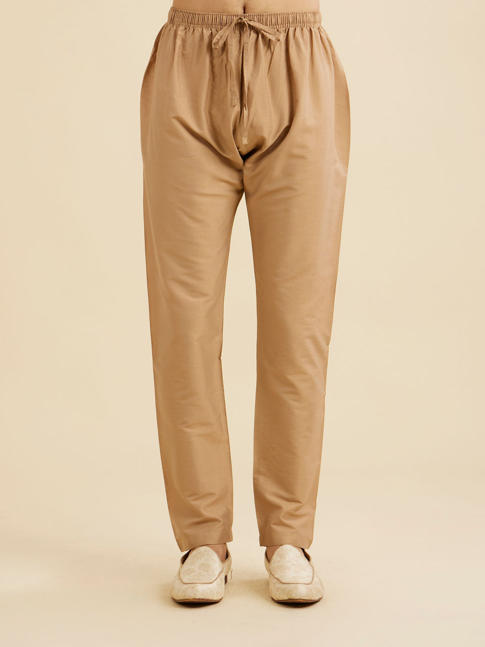 Manyavar Men Regal Fawn Kurta Jacket Set