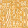 Mustard Yellow Jaali Printed Jacket Set