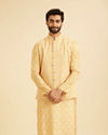 Gleaming Mustard Kurta Jacket Set