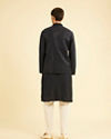 Manyavar Men Dark Blue Kurta Jacket