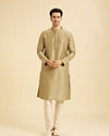 Manyavar Men Emerald Sparkle Kurta Jacket Set