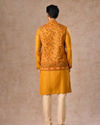 Manyavar Men Mustard Yellow Splendor Kurta Jacket Set