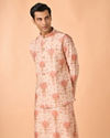 Peach Radiance Kurta Jacket Set