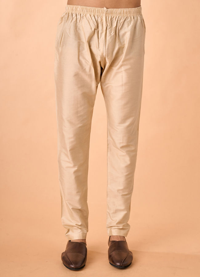 Manyavar Men Peach Radiance Kurta Jacket Set