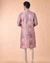 Manyavar Men Lilac Elegance Kurta Jacket Set