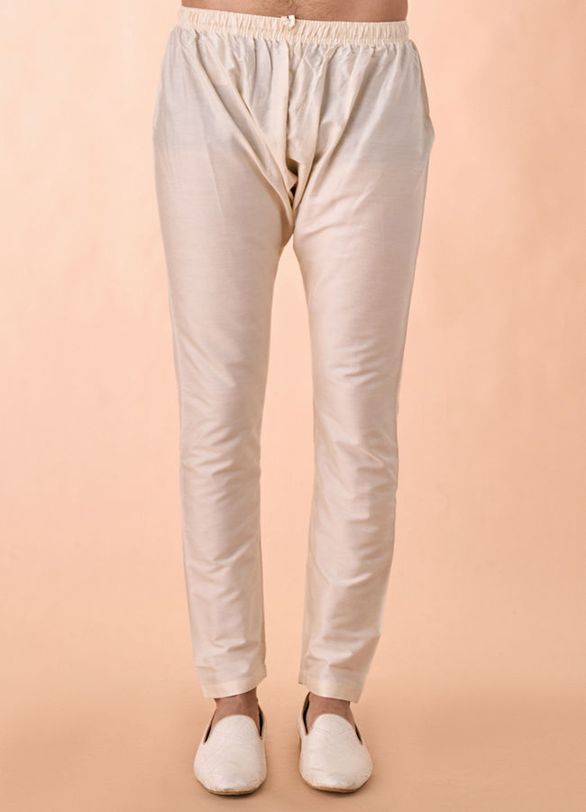 Manyavar Men Vibrant Mustard Kurta Jacket Set