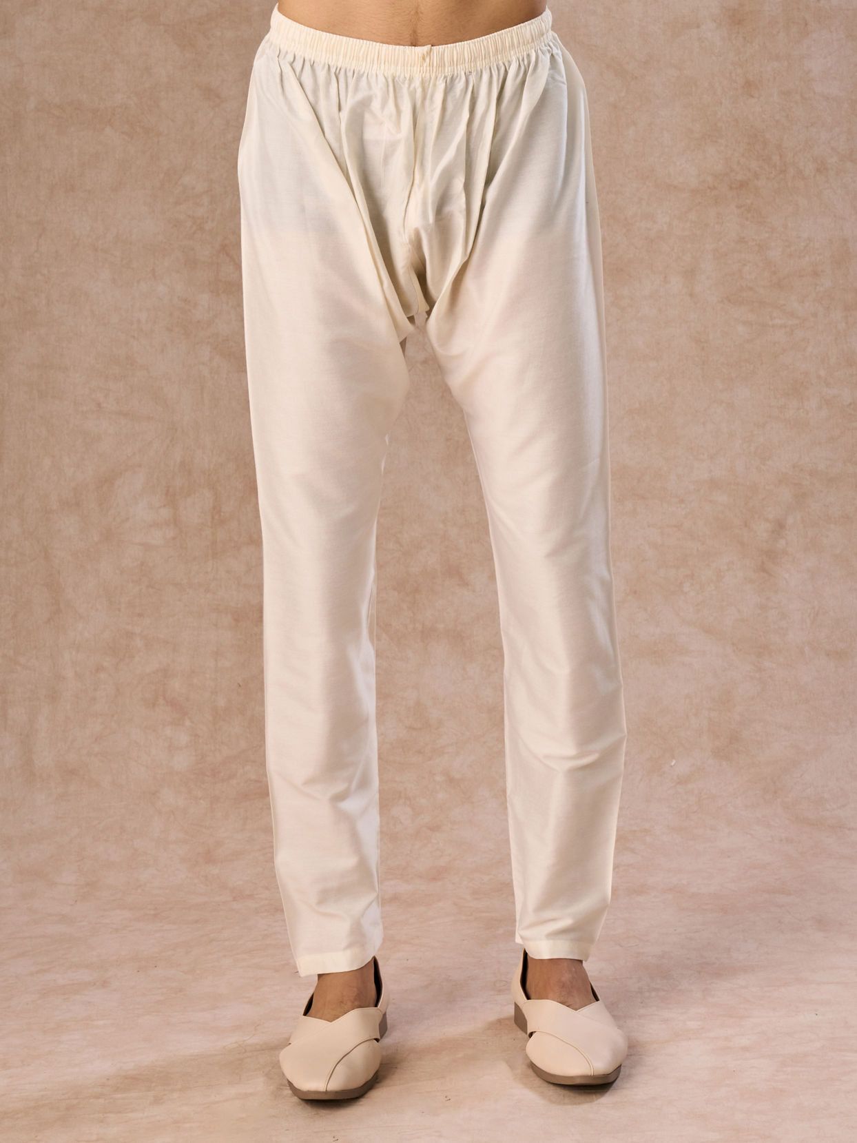 Manyavar Men Elegant Cream Kurta Jacket Set